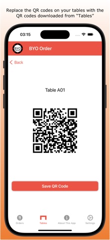 BYO Order screenshot