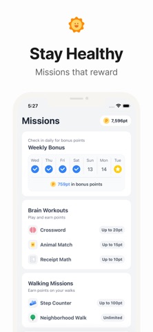 Heyday - Step Counter, Rewards screenshot 6
