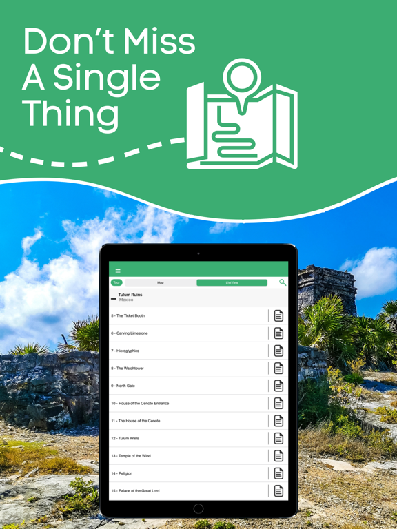 Tulum Ruins Audio Guide Cancun iPad screenshot 4 - Travel app