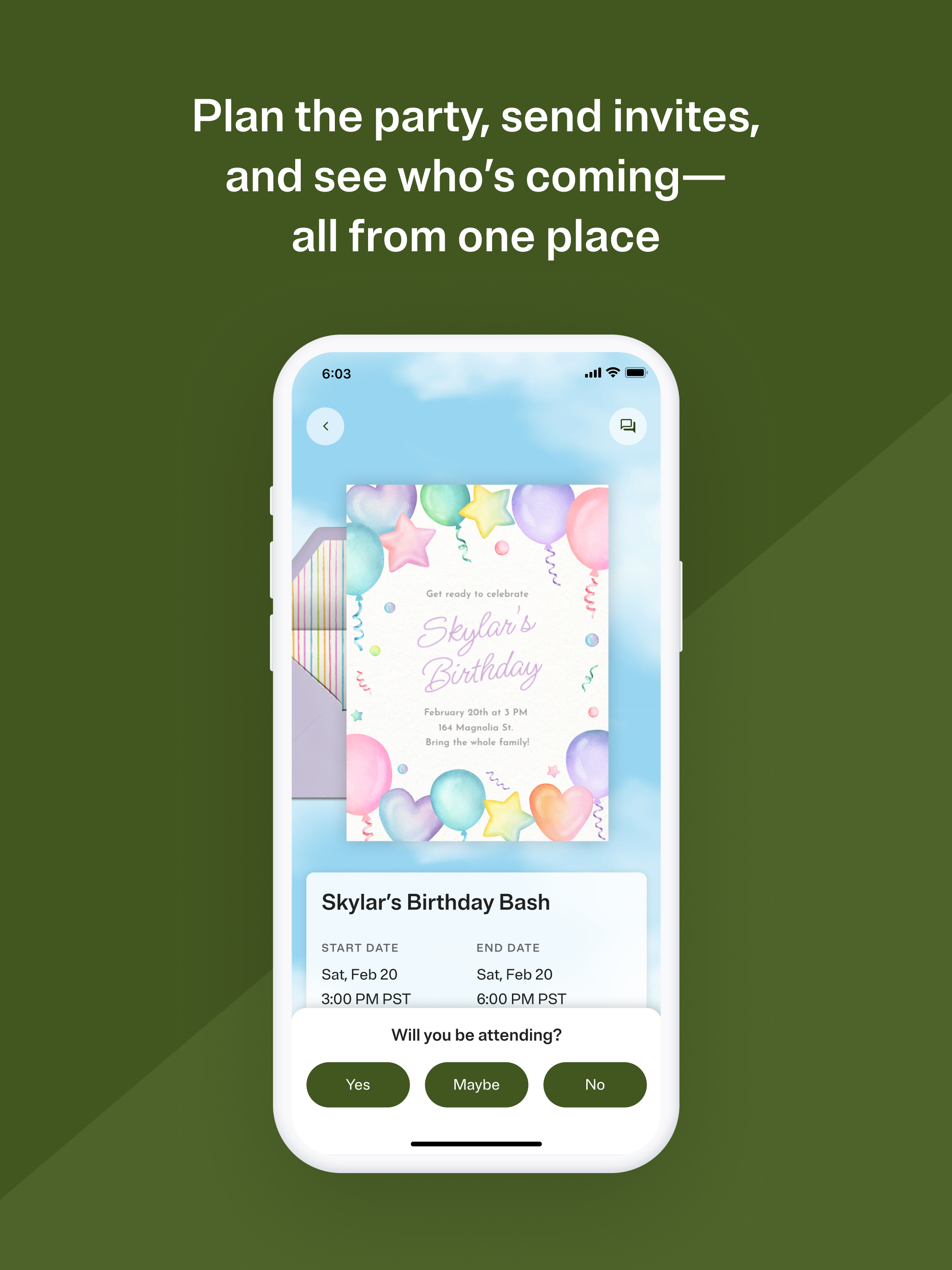 Evite: Party Invitation Maker screenshot 7