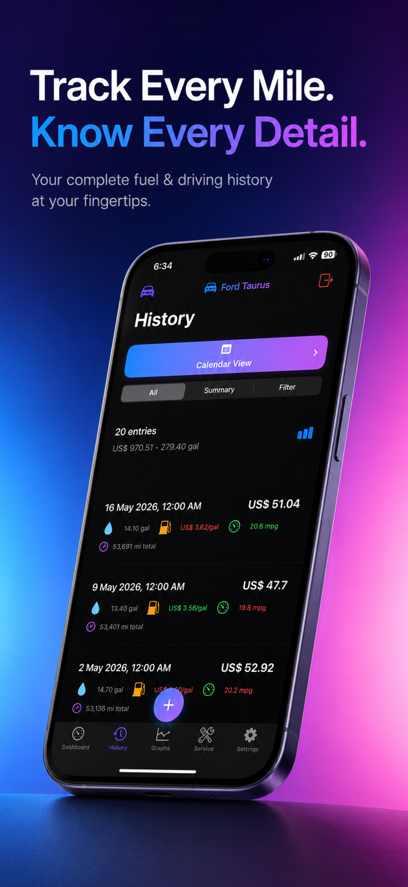 Drive Cost - Mileage Tracker screenshot 2