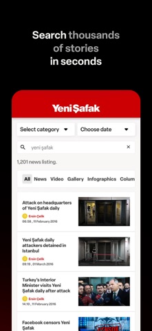Yeni Şafak English iPhone screenshot