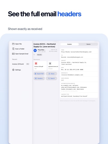 EML & MSG Email File Viewer