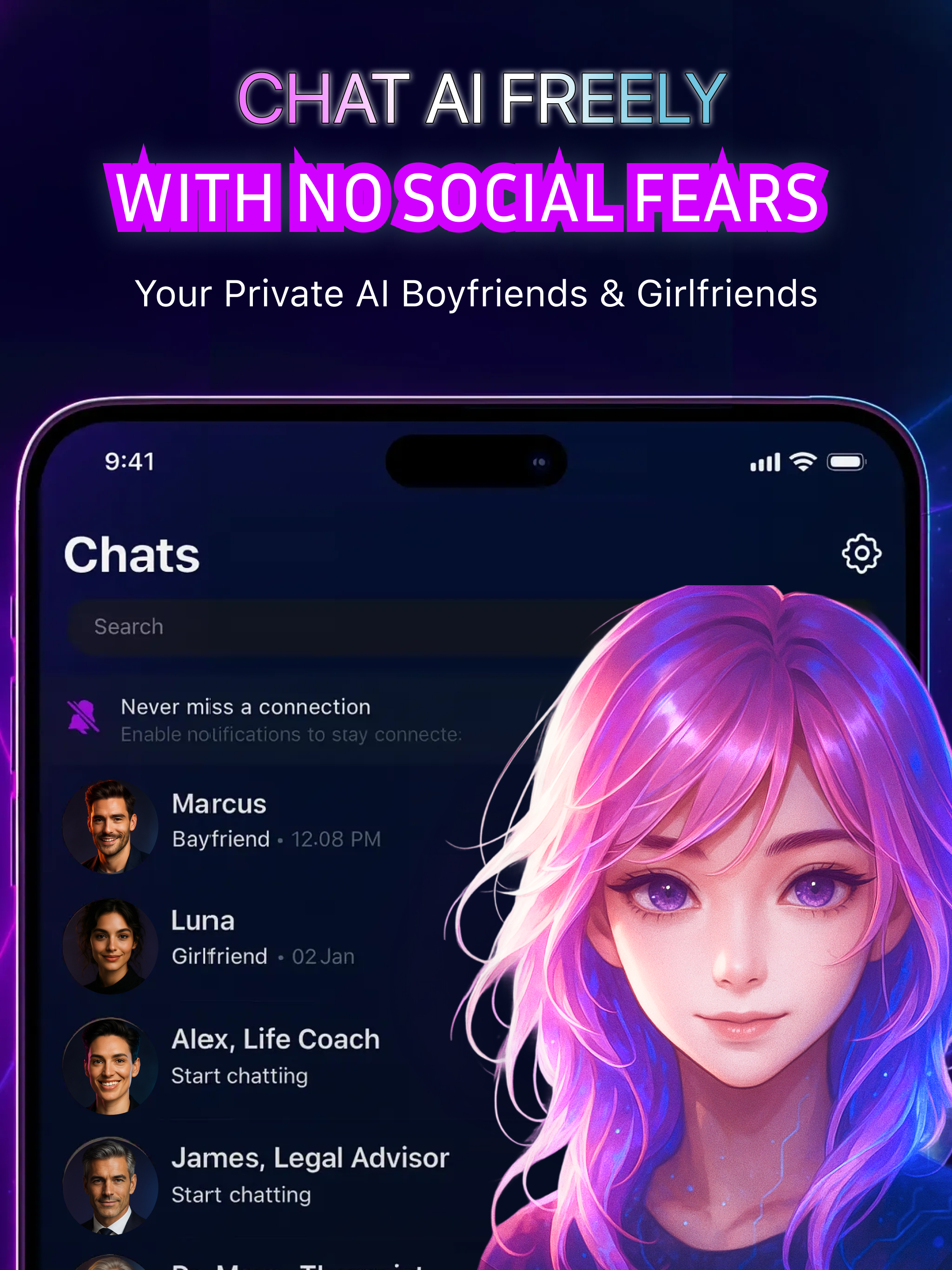 AIGF: AI Girlfriend, BF Chat