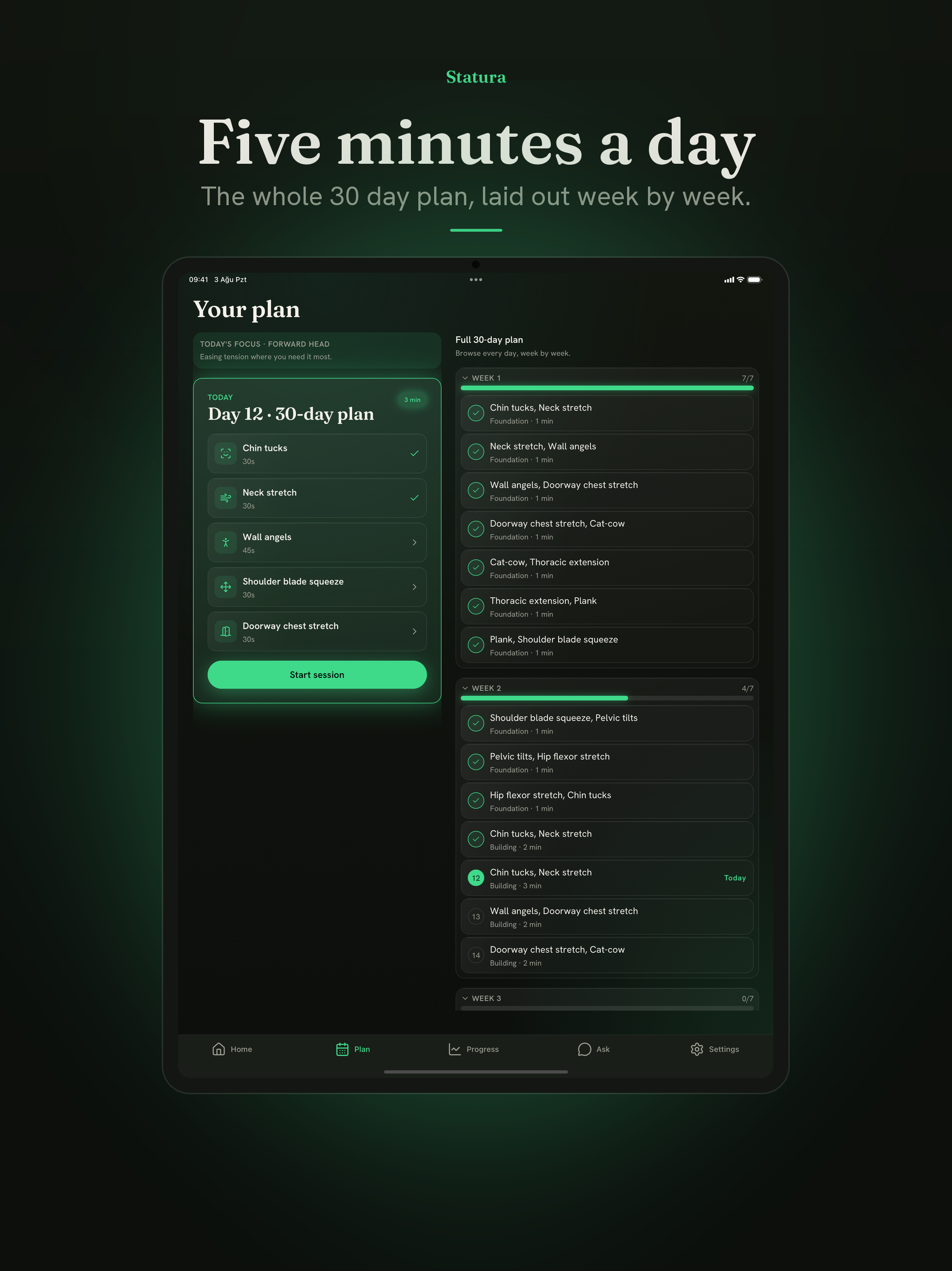 Statura: Posture Test & Plan screenshot 9