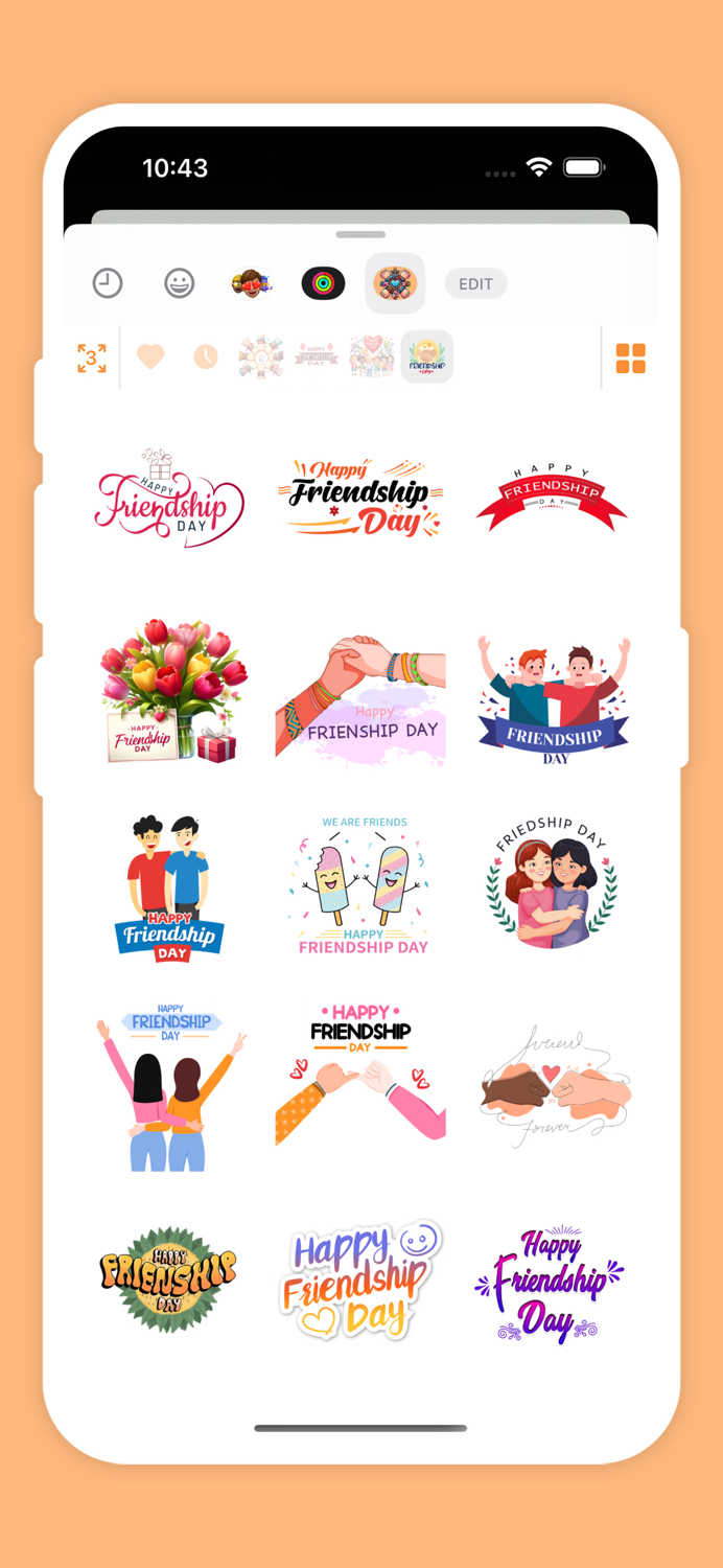 Friendship Day iStickers