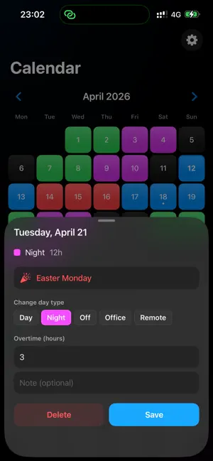 ShiftMap - Shift Calendar screenshot 3