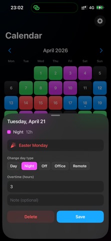 ShiftMap - Shift Calendar Screenshot 3 of 7