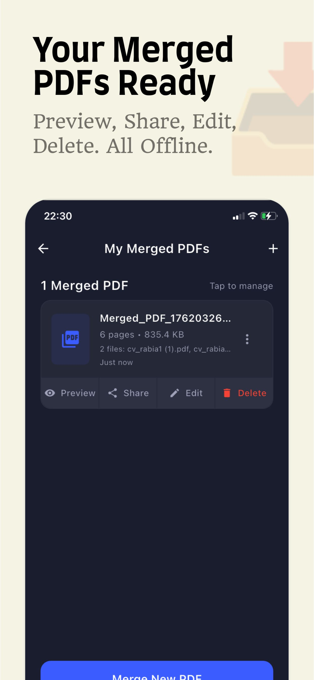Cozy PDF Tools: Merge & Split screenshot 5