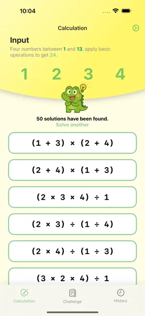 Croc 24 - Math Game screenshot 3