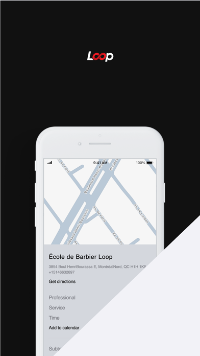 Loop Barbers app screenshot