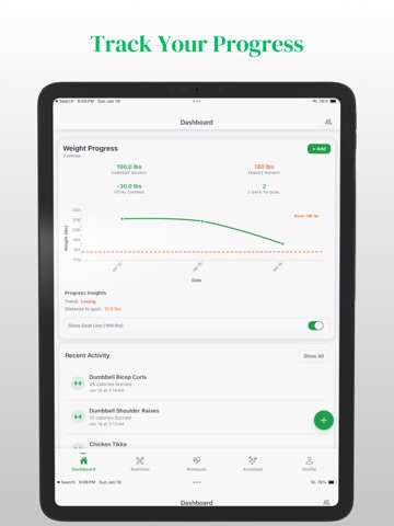 Fitara AI -AI Fitness Tracker iPad screenshot