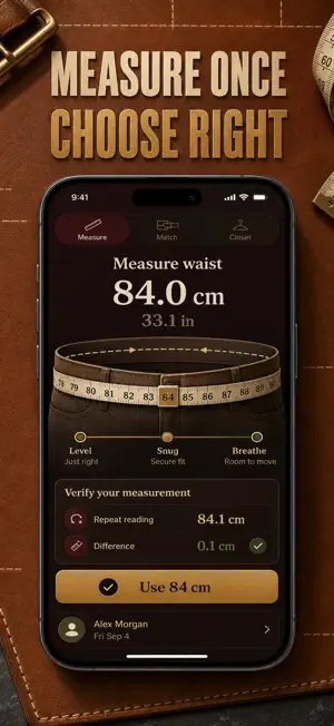 Belt Size Calculator & Chart screenshot 2
