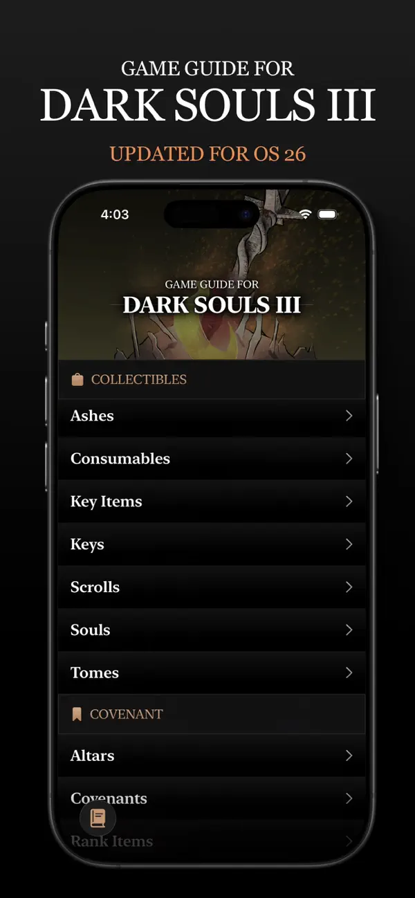 Screenshot #1 pour Game Guide for Dark Souls III
