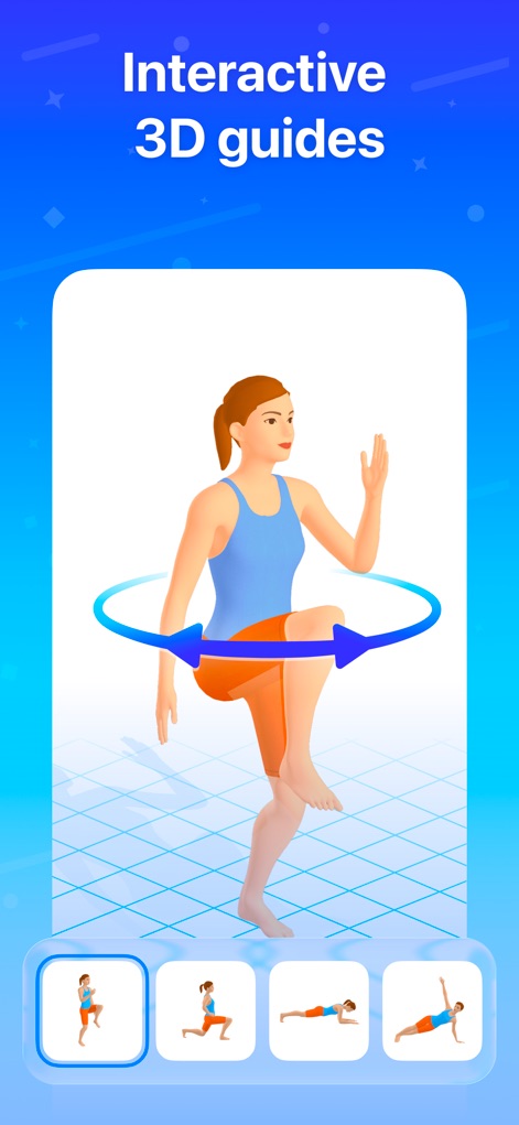 Seven: 7 Minute Workout - Guias interativos 3D.