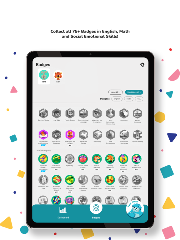 Yeti Confetti Kids iPad screenshot 5 - Education app