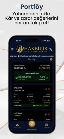 Hakbilir Kuyumculuk iPhone screenshot