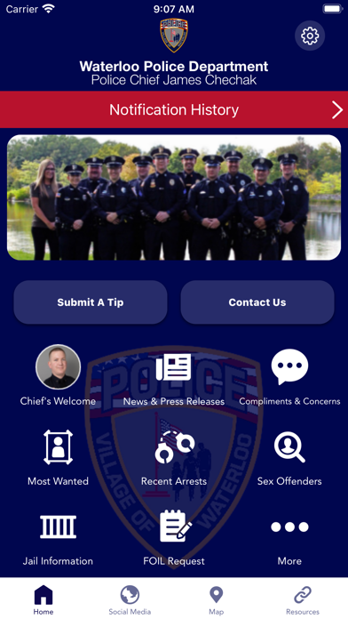 Waterloo Police Department NY Screenshot