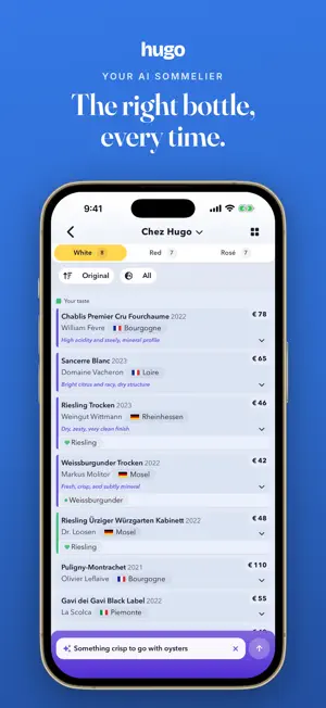 Hugo · AI Sommelier screenshot 1