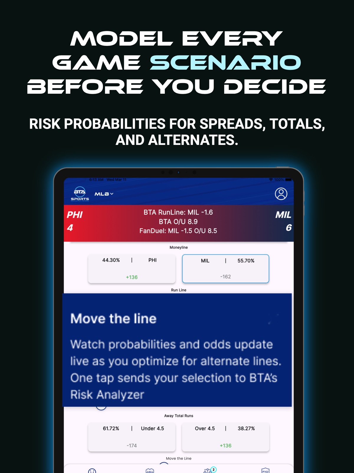 BTA Sports: Betting Analytics ipad screenshot 3