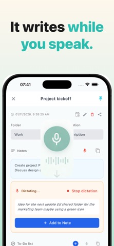 Voice Notes, AI Speech to Text Screenshot 2 of 6