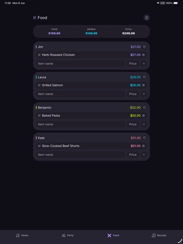 SipSplit iPad screenshot