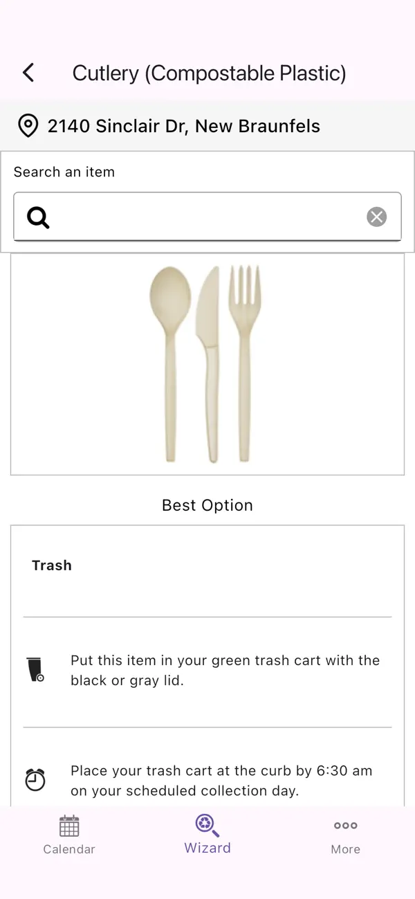 Screenshot #2 pour New Braunfels Waste Wise