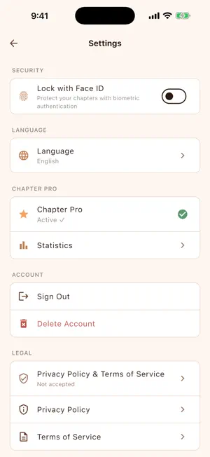 Chapter - Dating Journal screenshot 4