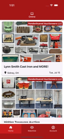 Vondenhuevel Auctions Screenshot 1 of 4