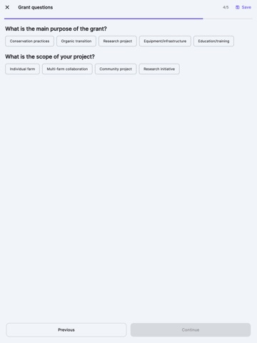 Agriculture Loans and Grants iPad screenshot