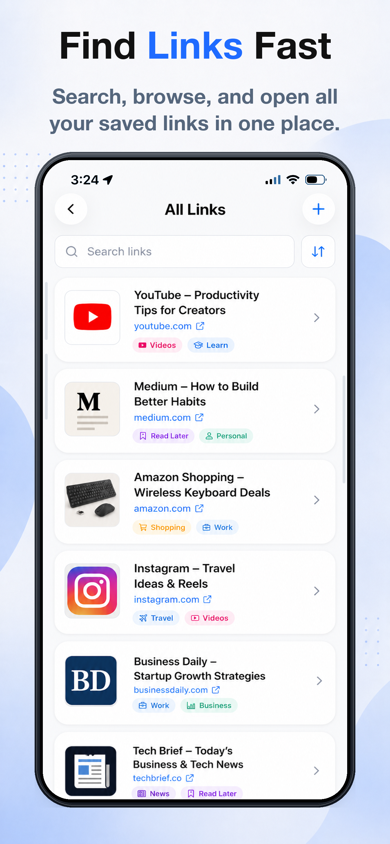 My Link Saver: Bookmarks screenshot 3