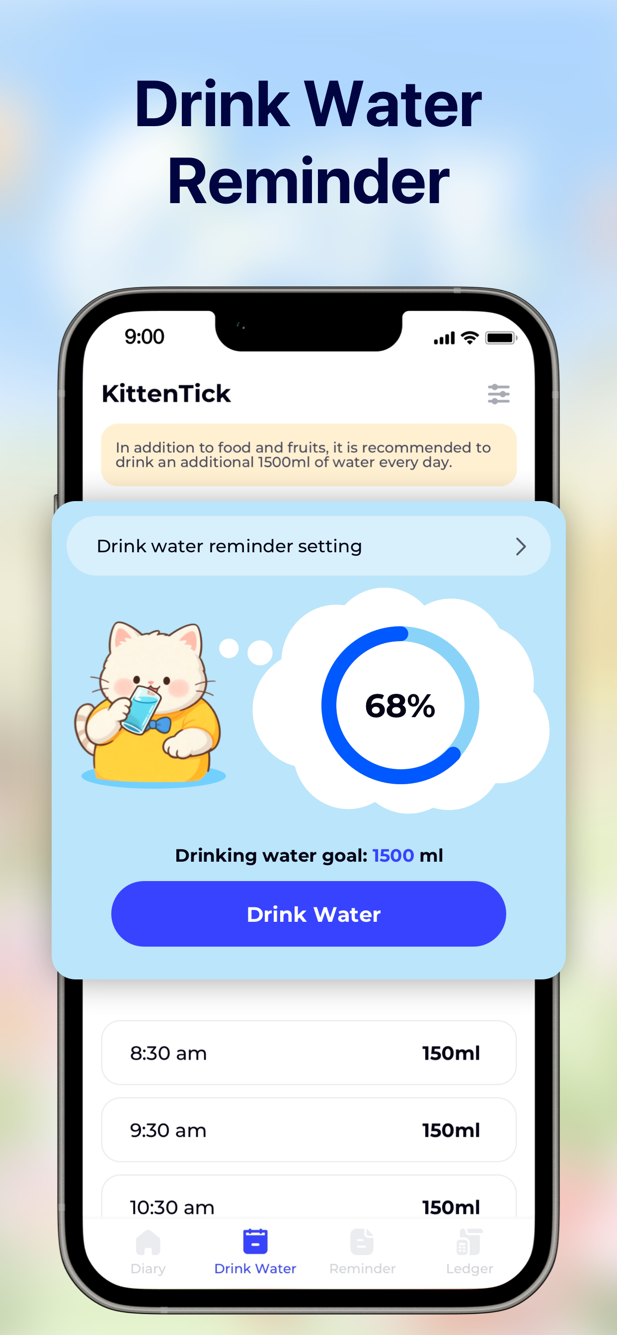 KittenTick: Diary & Reminder