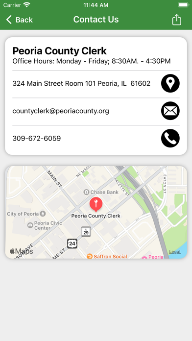 Peoria County Clerk Illinois Screenshot