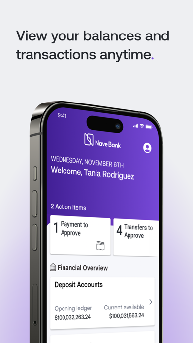 Nave Bank iPhone screenshot 3 - Finance app