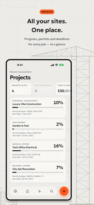 PlanoTrak - Construction App screenshot 1