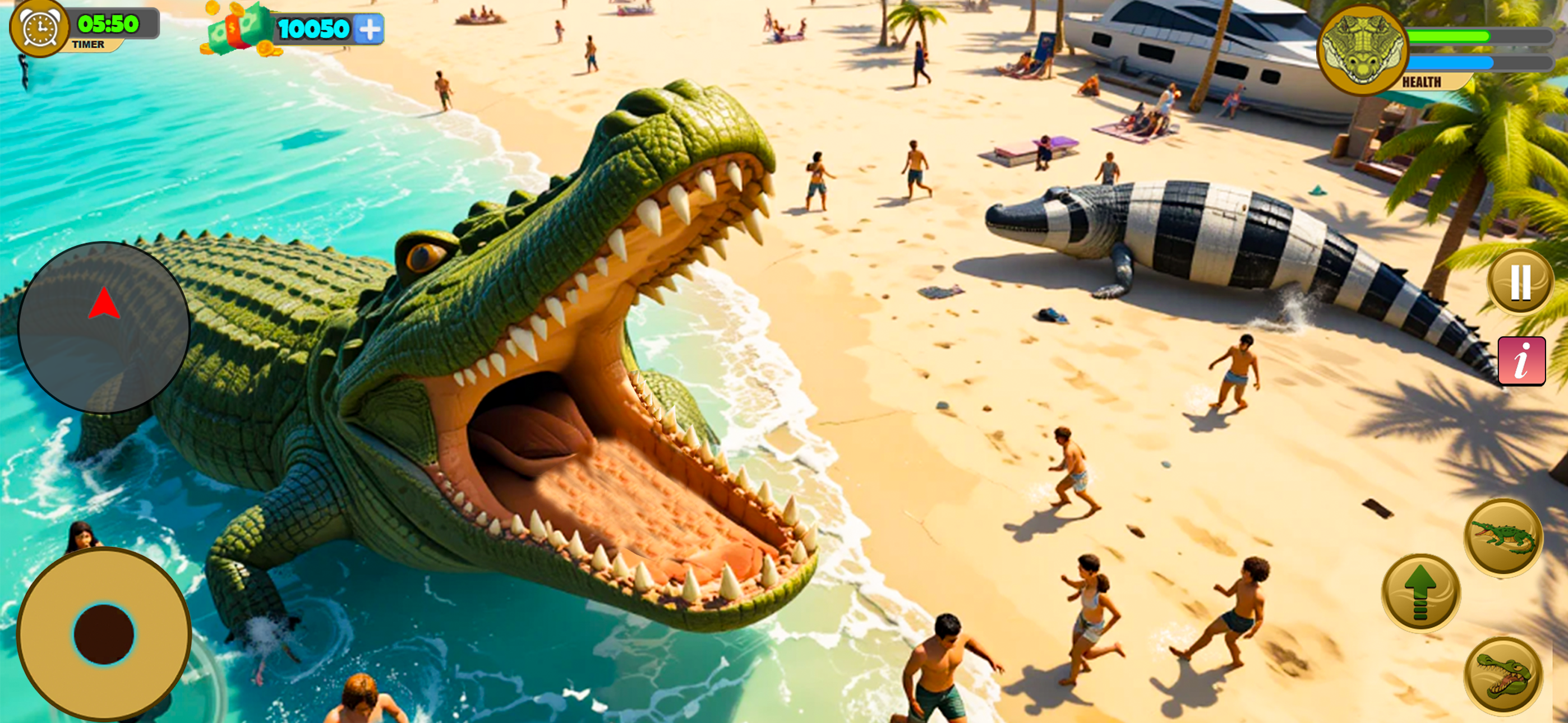Crocodile Attack Wild Sim Game