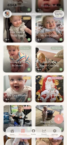 Yayby: Baby Milestones screenshot