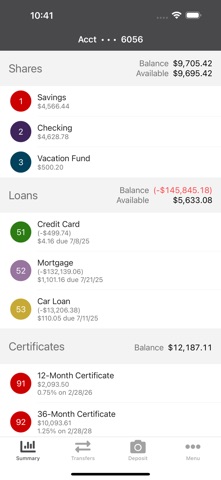 FOP Credit Union iPhone screenshot