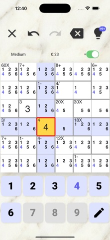 Calcudoku: Math Logic Puzzles Screenshot 1 of 6