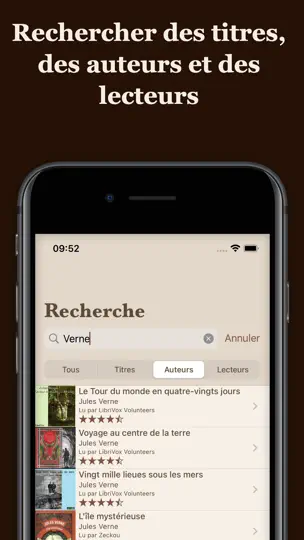 Capture d'écran de Littérature Audio – Sans Pub sur iPhone 9