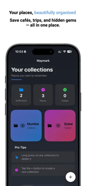 Waymark: Trip & Food Lists screenshot 1