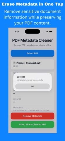 PDF Metadata Cleaner Screenshot 3 of 4