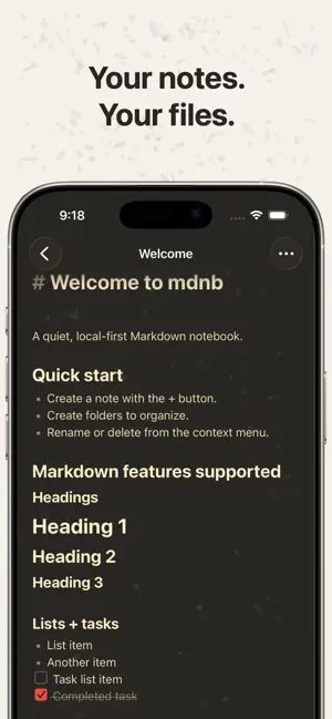 Git Sync Markdown Notes: mdnb screenshot 1