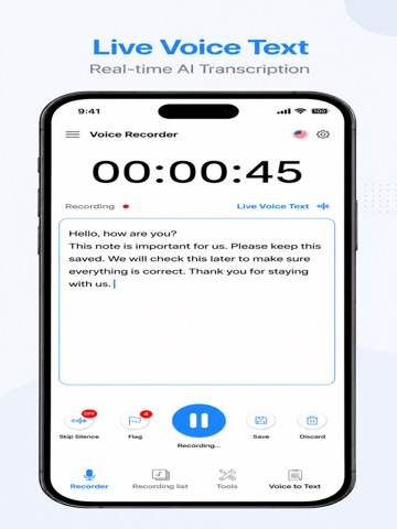 Voice Recorder: Easy Sound Rec iPad screenshot