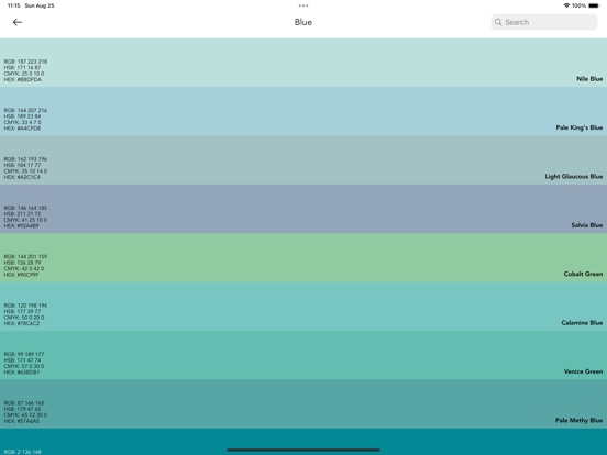Screenshot #5 pour Sanzo Color Palettes
