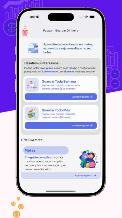 Cofrinho Guardar Dinheiro app screenshot