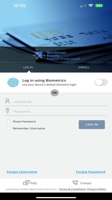 NFFCU Cards Screenshot
