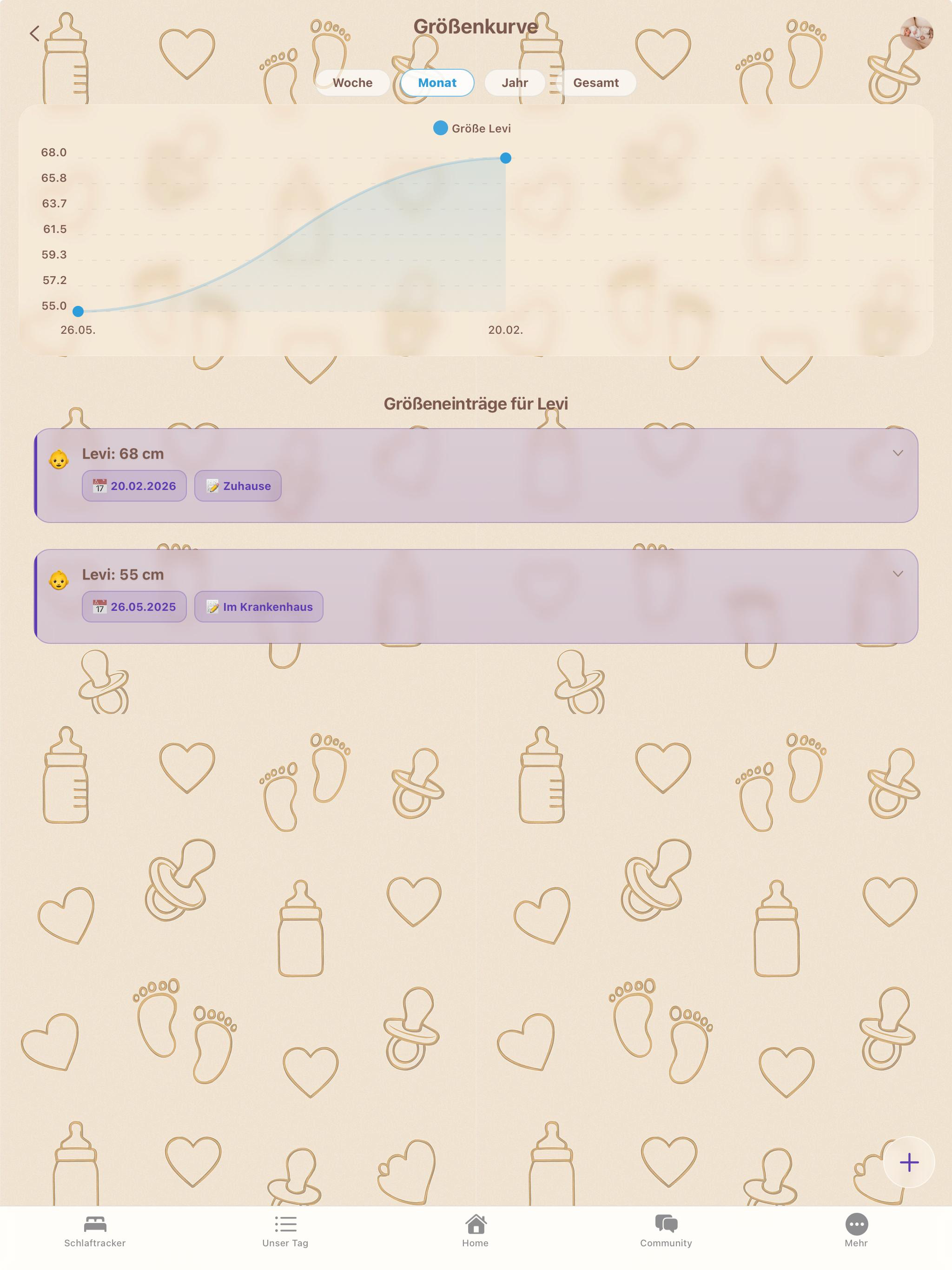 Lotti Baby: Tracker & Schlaf