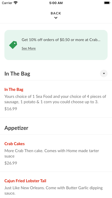 Crab In A Bag Screenshot
