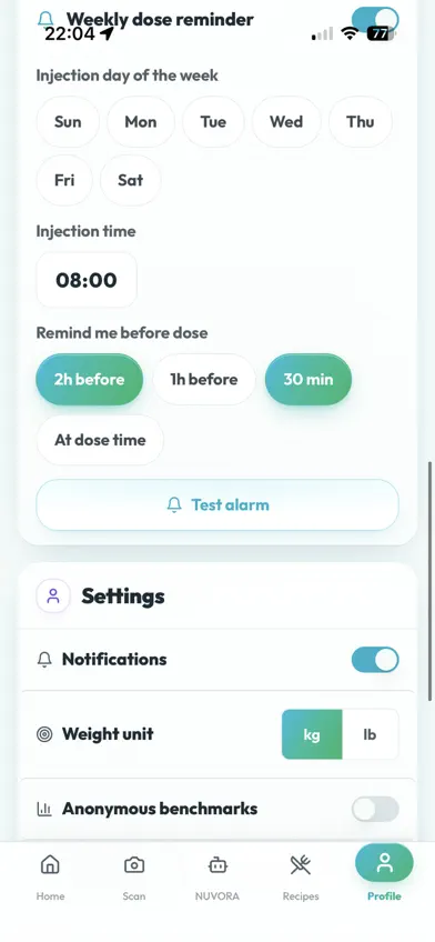 Nuvora: GLP-1 Routine screenshot 2